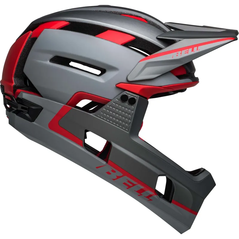 Bell Super Air R Mips Full Face Mountain Bike Helmet Grey/Red-1